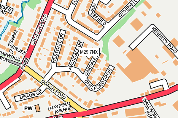 M29 7NX map - OS OpenMap – Local (Ordnance Survey)