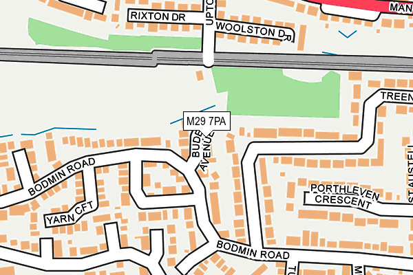 M29 7PA map - OS OpenMap – Local (Ordnance Survey)