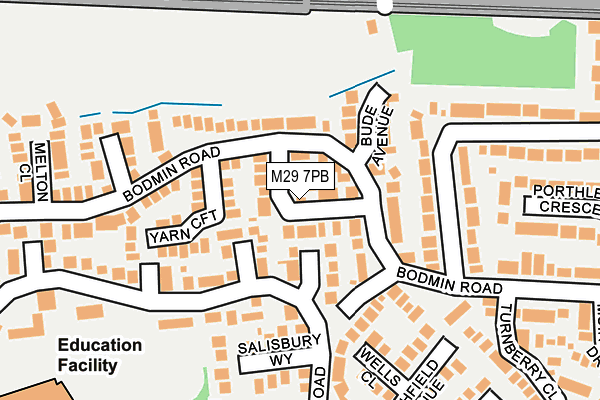 M29 7PB map - OS OpenMap – Local (Ordnance Survey)