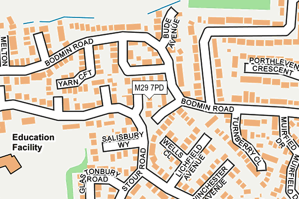 M29 7PD map - OS OpenMap – Local (Ordnance Survey)