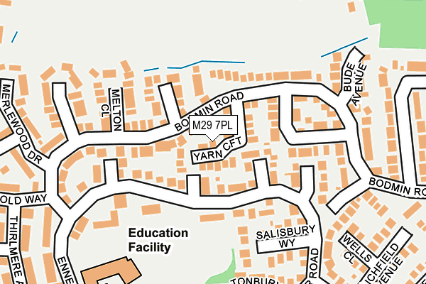M29 7PL map - OS OpenMap – Local (Ordnance Survey)