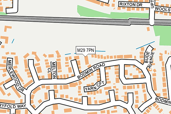 M29 7PN map - OS OpenMap – Local (Ordnance Survey)