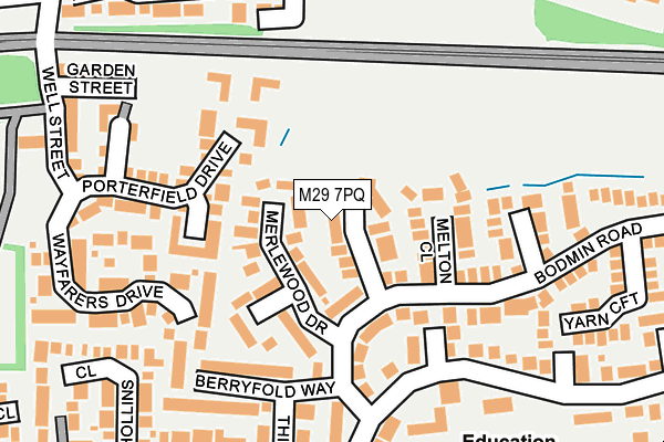 M29 7PQ map - OS OpenMap – Local (Ordnance Survey)