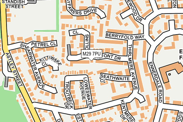 M29 7PU map - OS OpenMap – Local (Ordnance Survey)