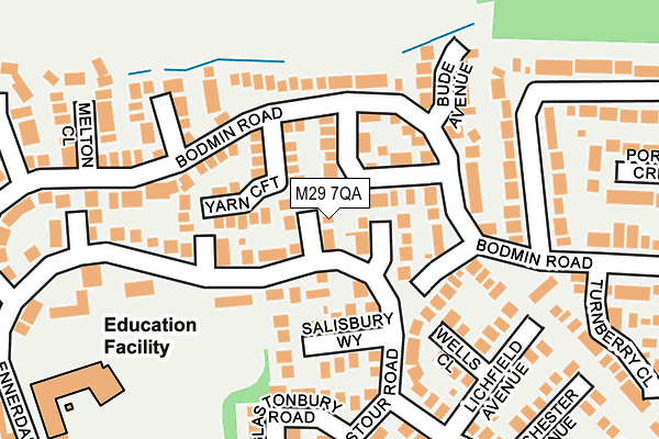 M29 7QA map - OS OpenMap – Local (Ordnance Survey)