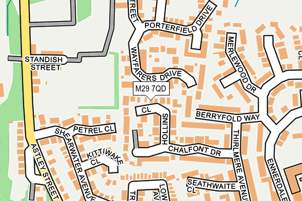 M29 7QD map - OS OpenMap – Local (Ordnance Survey)