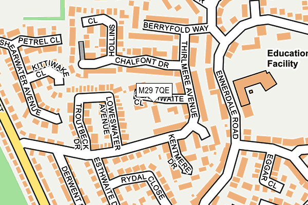 M29 7QE map - OS OpenMap – Local (Ordnance Survey)
