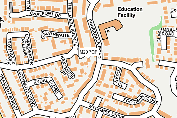 M29 7QF map - OS OpenMap – Local (Ordnance Survey)