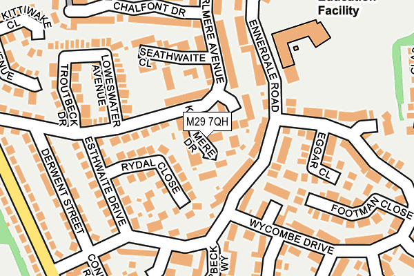 M29 7QH map - OS OpenMap – Local (Ordnance Survey)