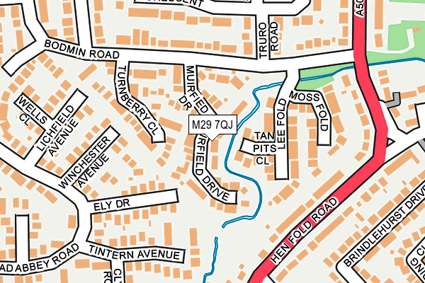 M29 7QJ map - OS OpenMap – Local (Ordnance Survey)