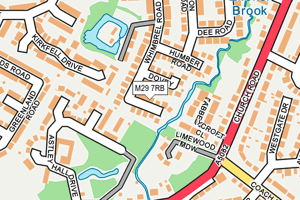 M29 7RB map - OS OpenMap – Local (Ordnance Survey)