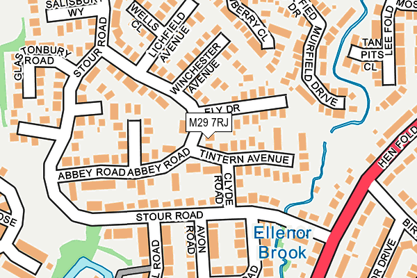 M29 7RJ map - OS OpenMap – Local (Ordnance Survey)