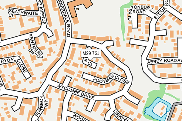 M29 7SJ map - OS OpenMap – Local (Ordnance Survey)