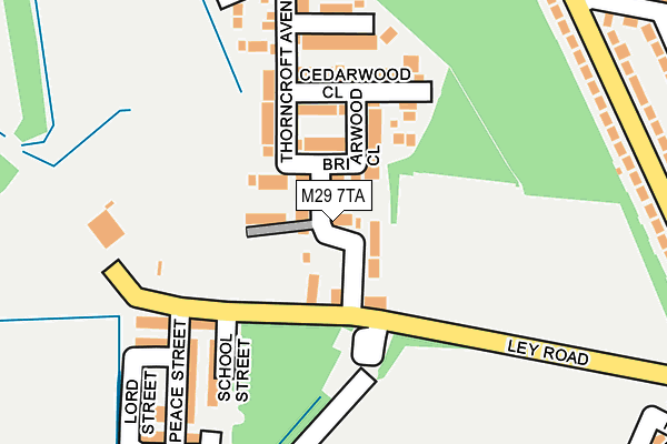 M29 7TA map - OS OpenMap – Local (Ordnance Survey)