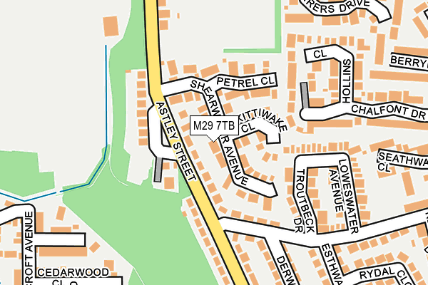 M29 7TB map - OS OpenMap – Local (Ordnance Survey)