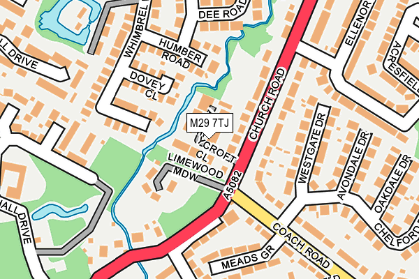 M29 7TJ map - OS OpenMap – Local (Ordnance Survey)