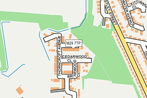 M29 7TP map - OS OpenMap – Local (Ordnance Survey)