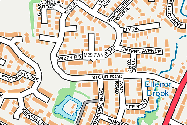 M29 7WN map - OS OpenMap – Local (Ordnance Survey)