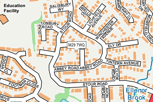 M29 7WQ map - OS OpenMap – Local (Ordnance Survey)