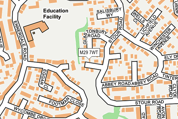 M29 7WT map - OS OpenMap – Local (Ordnance Survey)