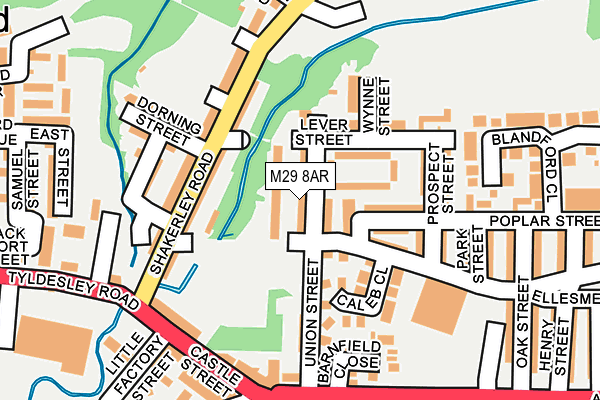 M29 8AR map - OS OpenMap – Local (Ordnance Survey)