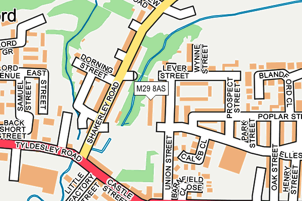 M29 8AS map - OS OpenMap – Local (Ordnance Survey)
