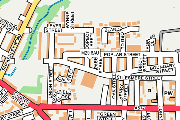 M29 8AU map - OS OpenMap – Local (Ordnance Survey)