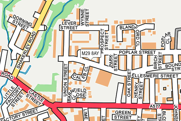 M29 8AY map - OS OpenMap – Local (Ordnance Survey)