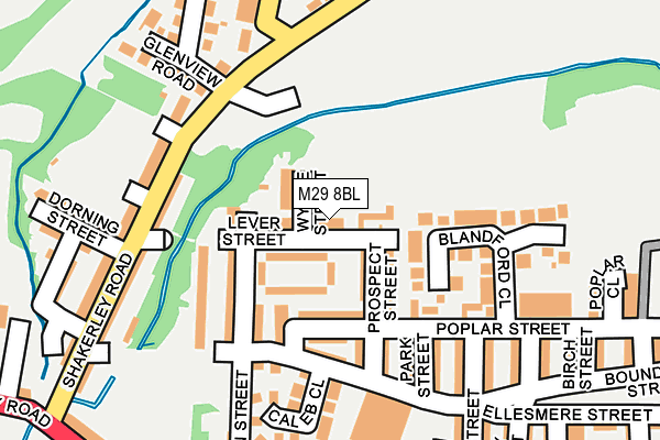 M29 8BL map - OS OpenMap – Local (Ordnance Survey)