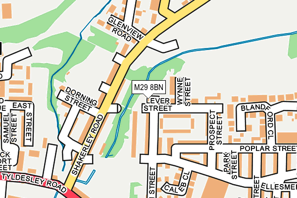 M29 8BN map - OS OpenMap – Local (Ordnance Survey)