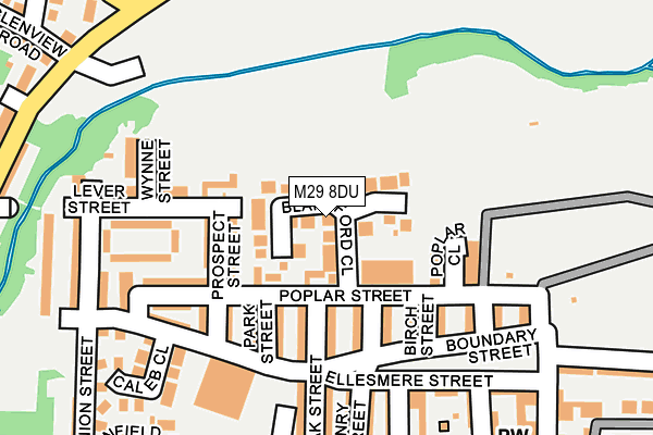 M29 8DU map - OS OpenMap – Local (Ordnance Survey)