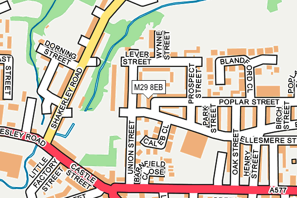 M29 8EB map - OS OpenMap – Local (Ordnance Survey)