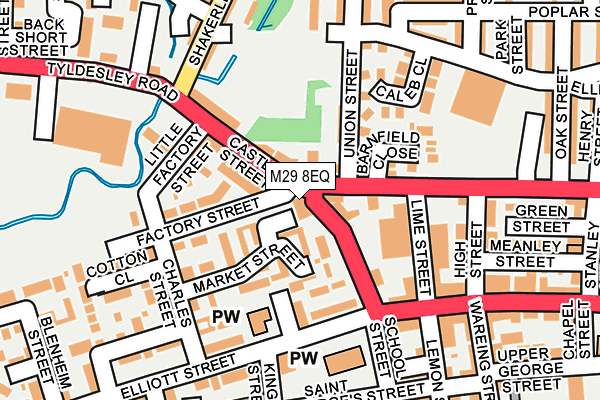 M29 8EQ map - OS OpenMap – Local (Ordnance Survey)