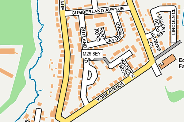 M29 8EY map - OS OpenMap – Local (Ordnance Survey)