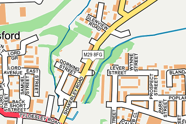 M29 8FG map - OS OpenMap – Local (Ordnance Survey)