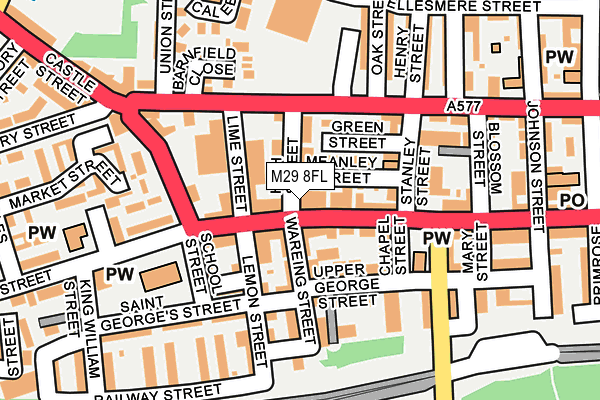 M29 8FL map - OS OpenMap – Local (Ordnance Survey)