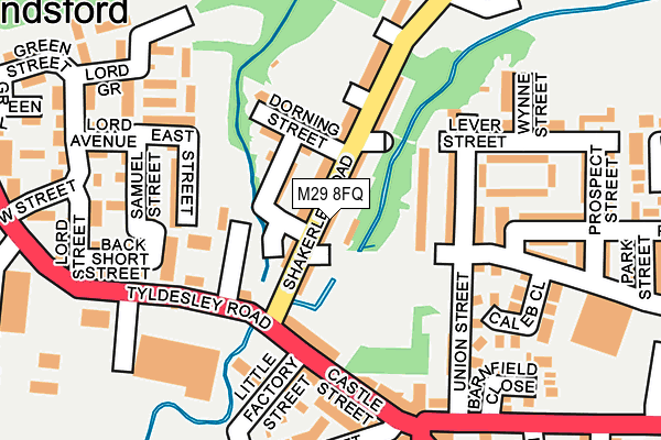 M29 8FQ map - OS OpenMap – Local (Ordnance Survey)