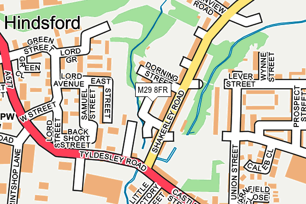 M29 8FR map - OS OpenMap – Local (Ordnance Survey)