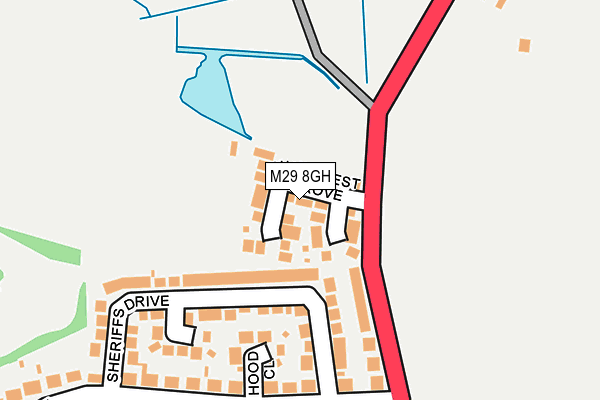 M29 8GH map - OS OpenMap – Local (Ordnance Survey)