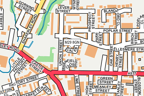 M29 8GN map - OS OpenMap – Local (Ordnance Survey)