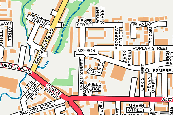 M29 8GR map - OS OpenMap – Local (Ordnance Survey)