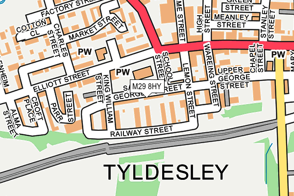 M29 8HY map - OS OpenMap – Local (Ordnance Survey)