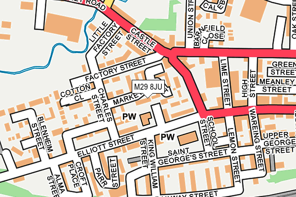 M29 8JU map - OS OpenMap – Local (Ordnance Survey)