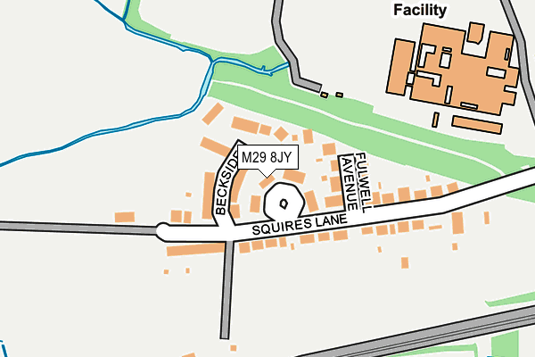 M29 8JY map - OS OpenMap – Local (Ordnance Survey)