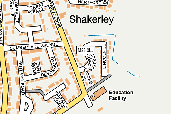 M29 8LJ map - OS OpenMap – Local (Ordnance Survey)