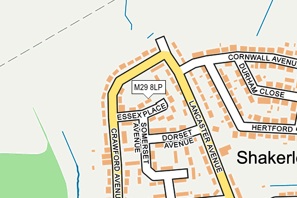 M29 8LP map - OS OpenMap – Local (Ordnance Survey)