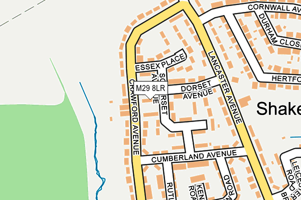 M29 8LR map - OS OpenMap – Local (Ordnance Survey)