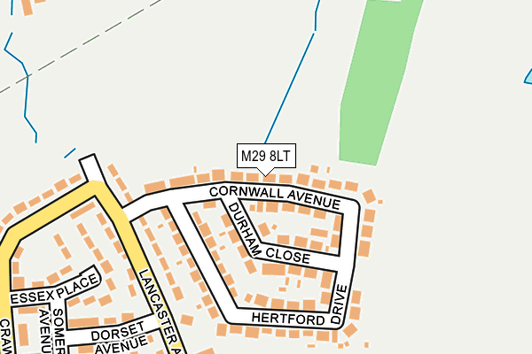 M29 8LT map - OS OpenMap – Local (Ordnance Survey)
