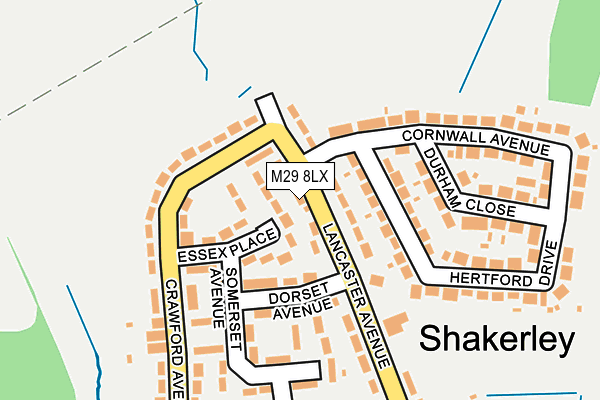 M29 8LX map - OS OpenMap – Local (Ordnance Survey)