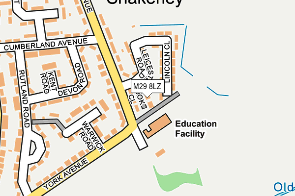 M29 8LZ map - OS OpenMap – Local (Ordnance Survey)